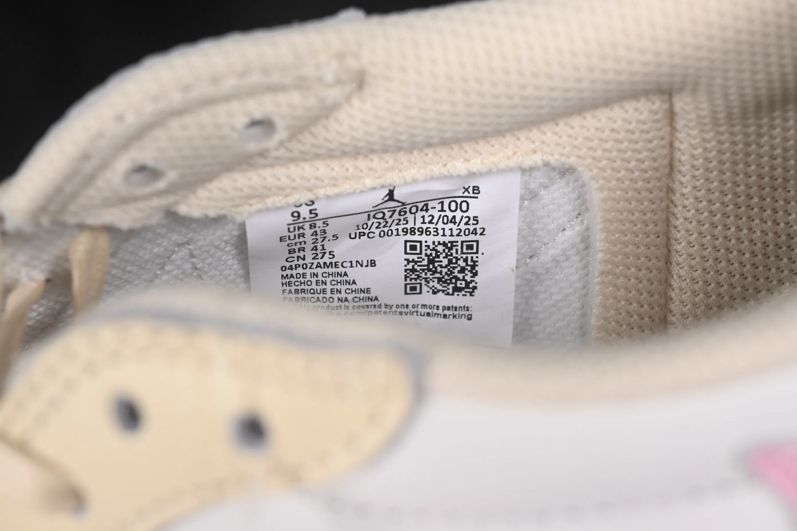 All categories Air Jordan Jordan series basketball shoes Air Jordan 1 Low GX foreign trade version Travis Scott x Air Jordan 1 Low OG AJ1 Joe 1 undercut low top full head layer IQ7604-100